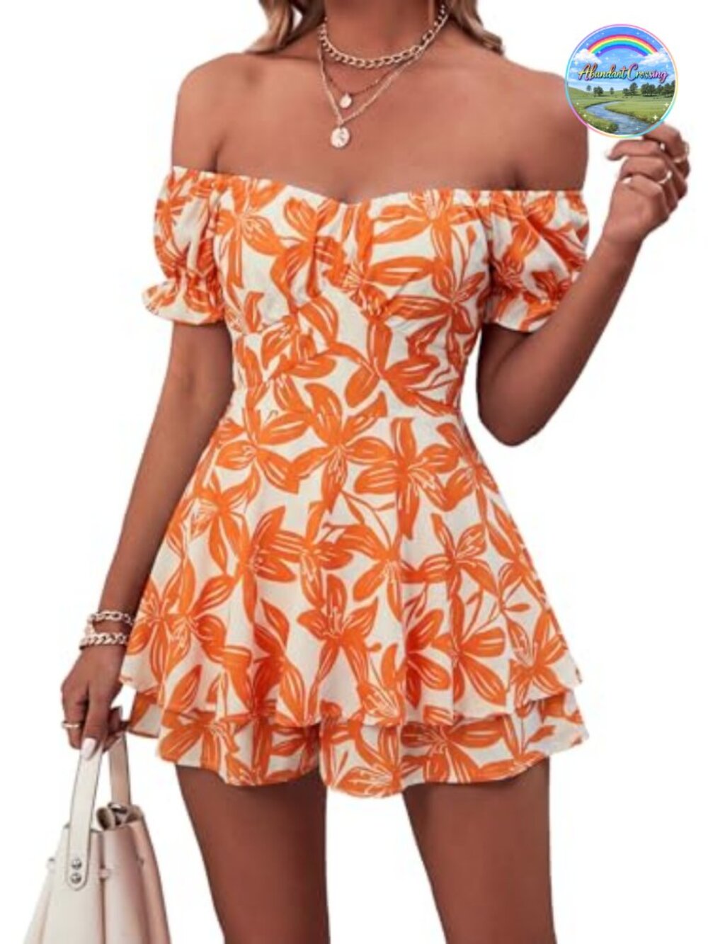Off The Shoulder Ruffle Romper Short Sleeve Wrap Tie Back Jumpsuit